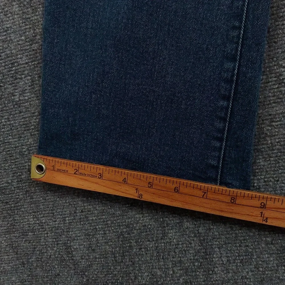 True Religion Ricky SN Flap Relaxed Straight Jeans Mens 32x34 Blue Dark Wash